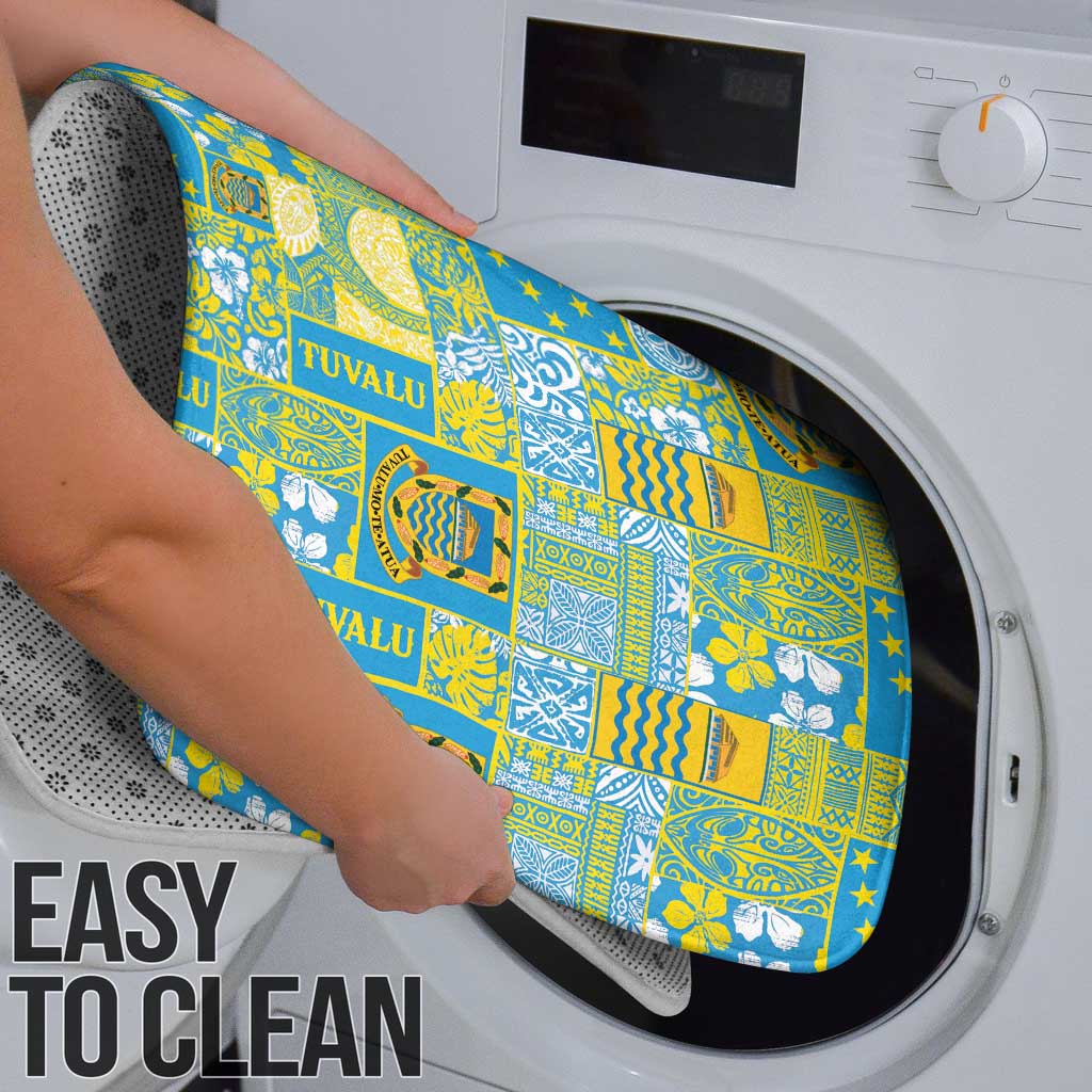 Tuvalu Manuia te Kilisimasi Bathroom Set Pacific Patchwork Xmas Vibes - Polynesian Pride