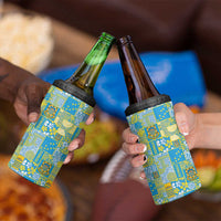 Tuvalu Manuia te Kilisimasi 4 in 1 Can Cooler Tumbler Pacific Patchwork Xmas Vibes - Polynesian Pride