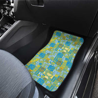 Tuvalu Manuia te Kilisimasi Car Mats Pacific Patchwork Xmas Vibes - Polynesian Pride