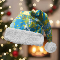 Tuvalu Manuia te Kilisimasi Christmas Santa Hat Pacific Patchwork Xmas Vibes - Polynesian Pride