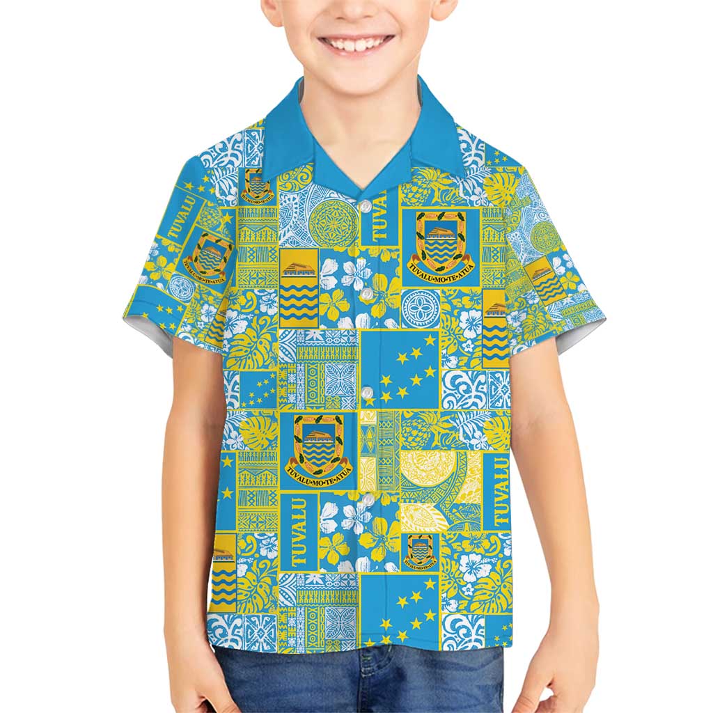 Tuvalu Manuia te Kilisimasi Family Matching Puletasi and Hawaiian Shirt Pacific Patchwork Xmas Vibes - Polynesian Pride