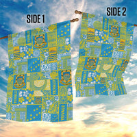 Tuvalu Manuia te Kilisimasi Garden Flag Pacific Patchwork Xmas Vibes - Polynesian Pride