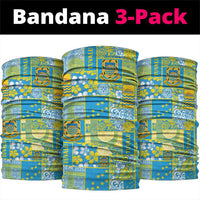 Tuvalu Manuia te Kilisimasi Neck Gaiter Pacific Patchwork Xmas Vibes - Polynesian Pride