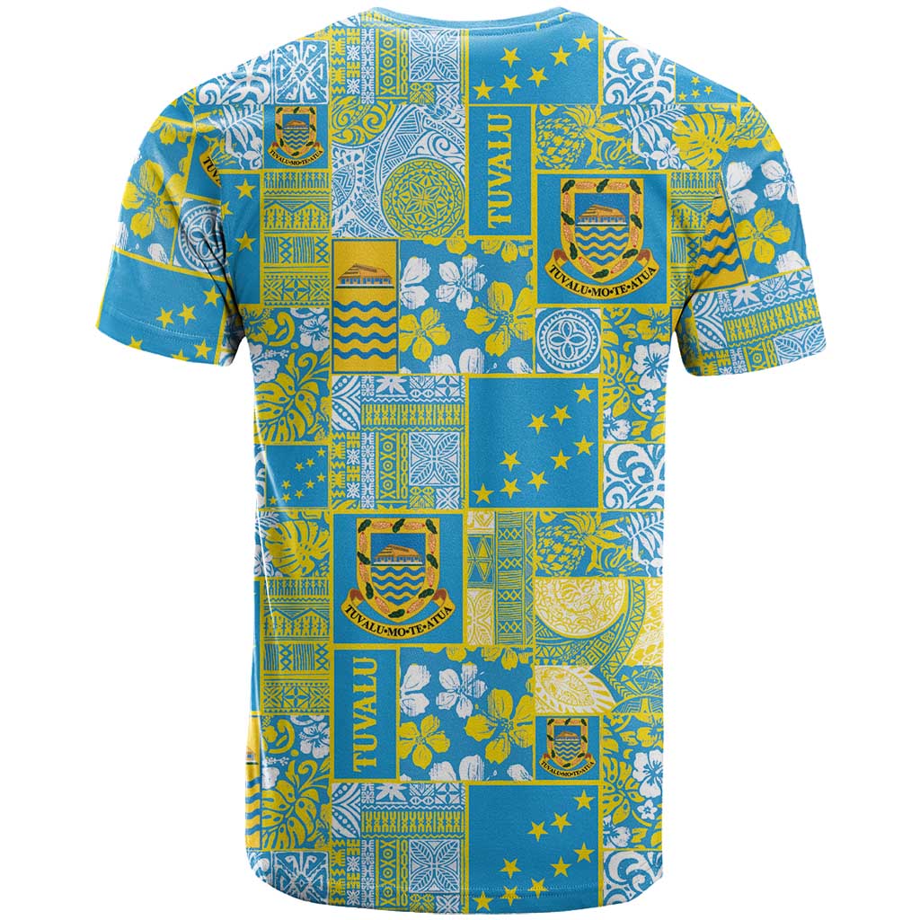 Tuvalu Manuia te Kilisimasi T Shirt Pacific Patchwork Xmas Vibes - Polynesian Pride