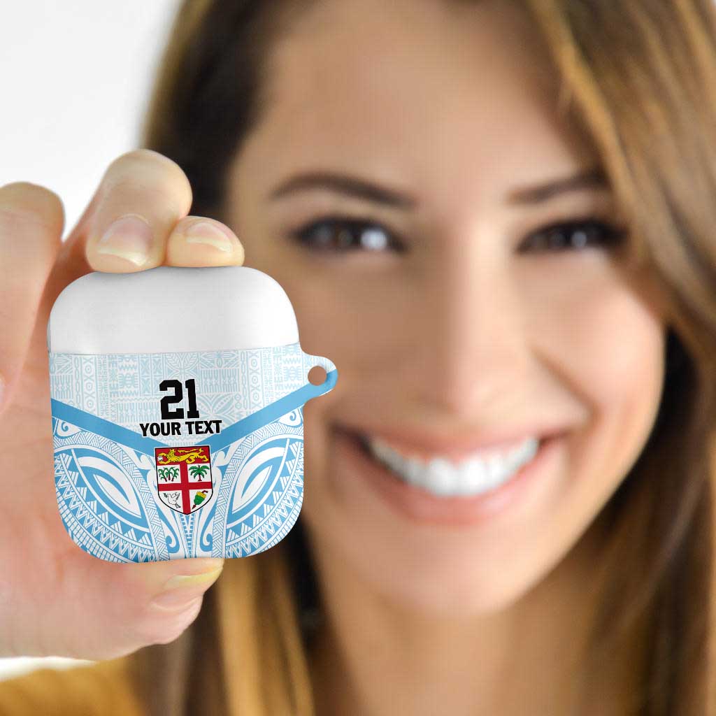 Fiji Football Custom AirPods Case Bula Boys Go Champions - Polynesian Pride