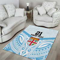 Fiji Football Custom Area Rug Bula Boys Go Champions