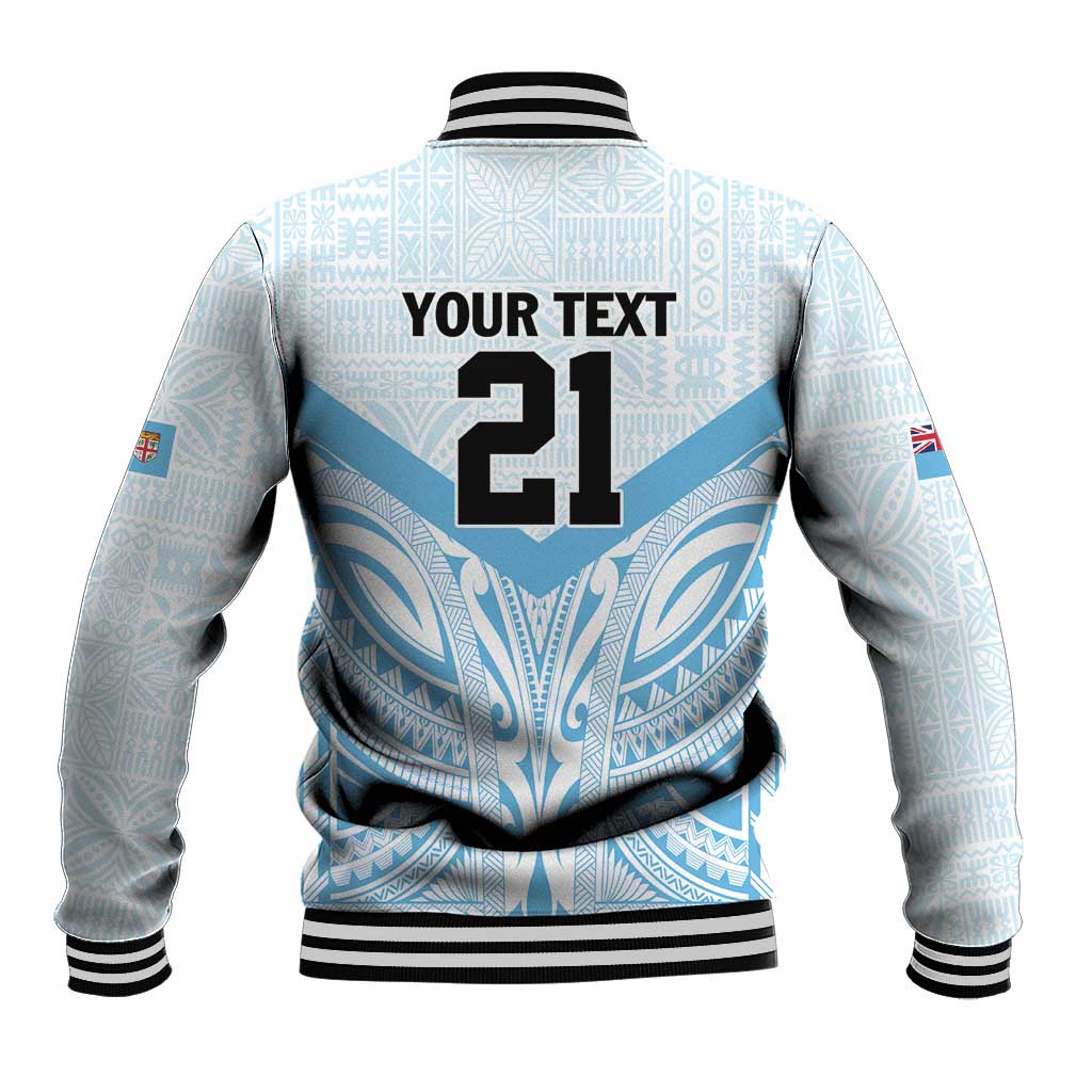 Fiji Football Custom Baseball Jacket Bula Boys Go Champions LT9 - Polynesian Pride