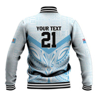 Fiji Football Custom Baseball Jacket Bula Boys Go Champions LT9 - Polynesian Pride