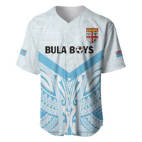 Fiji Football Custom Baseball Jersey Bula Boys Go Champions LT9 Blue - Polynesian Pride