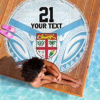 Fiji Football Custom Beach Blanket Bula Boys Go Champions LT9 - Polynesian Pride