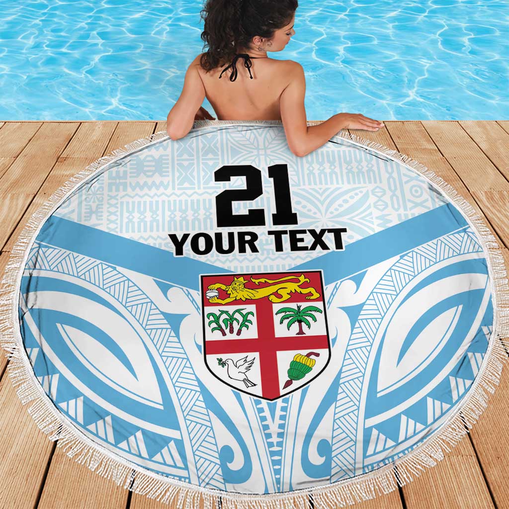 Fiji Football Custom Beach Blanket Bula Boys Go Champions LT9 - Polynesian Pride
