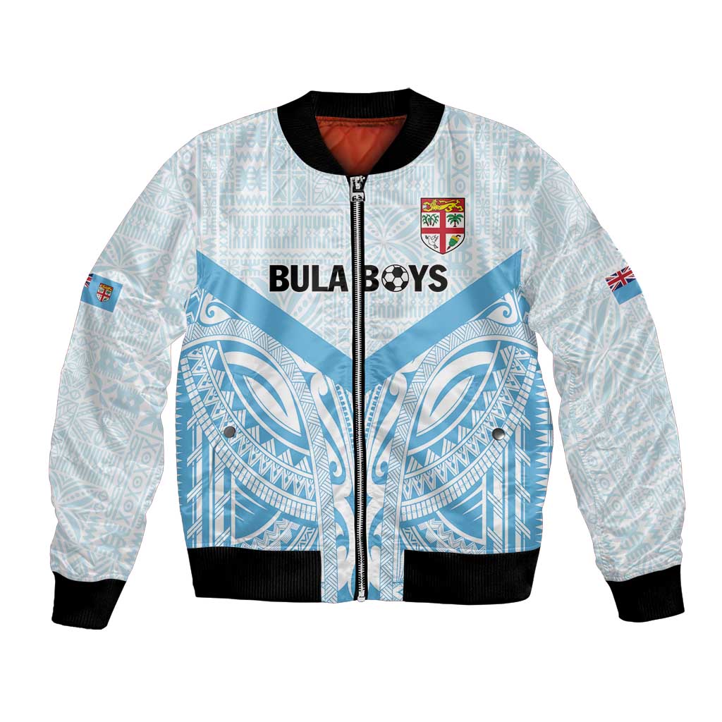 Fiji Football Custom Bomber Jacket Bula Boys Go Champions