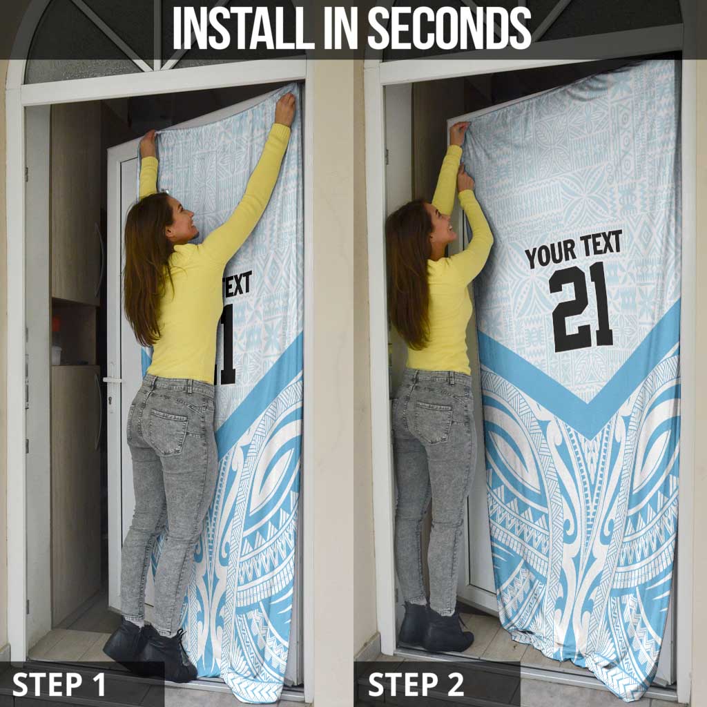 Fiji Football Custom Door Cover Bula Boys Go Champions - Polynesian Pride