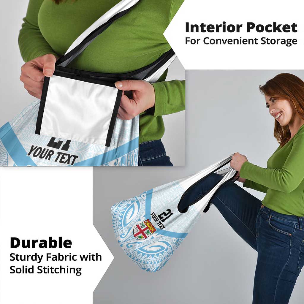 Fiji Football Custom Grocery Bag Bula Boys Go Champions