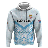 Fiji Football Custom Hoodie Bula Boys Go Champions LT9 Pullover Hoodie Blue - Polynesian Pride
