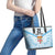 Fiji Football Custom Leather Tote Bag Bula Boys Go Champions