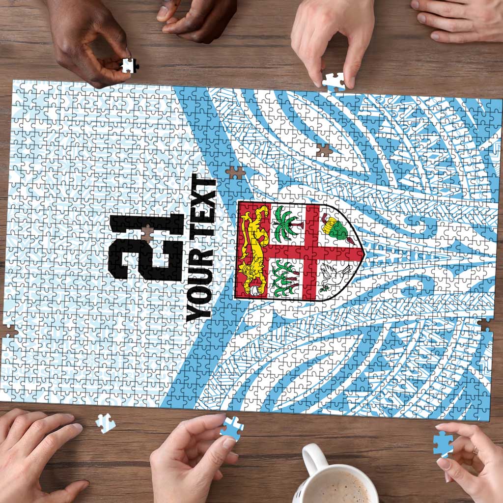Fiji Football Custom Puzzle Bula Boys Go Champions - Polynesian Pride