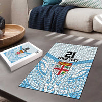 Fiji Football Custom Puzzle Bula Boys Go Champions - Polynesian Pride