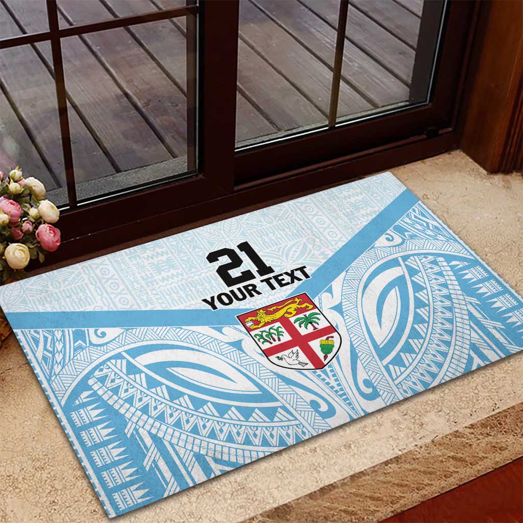 Fiji Football Custom Rubber Doormat Bula Boys Go Champions LT9 - Polynesian Pride