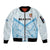 Fiji Football Custom Sleeve Zip Bomber Jacket Bula Boys Go Champions