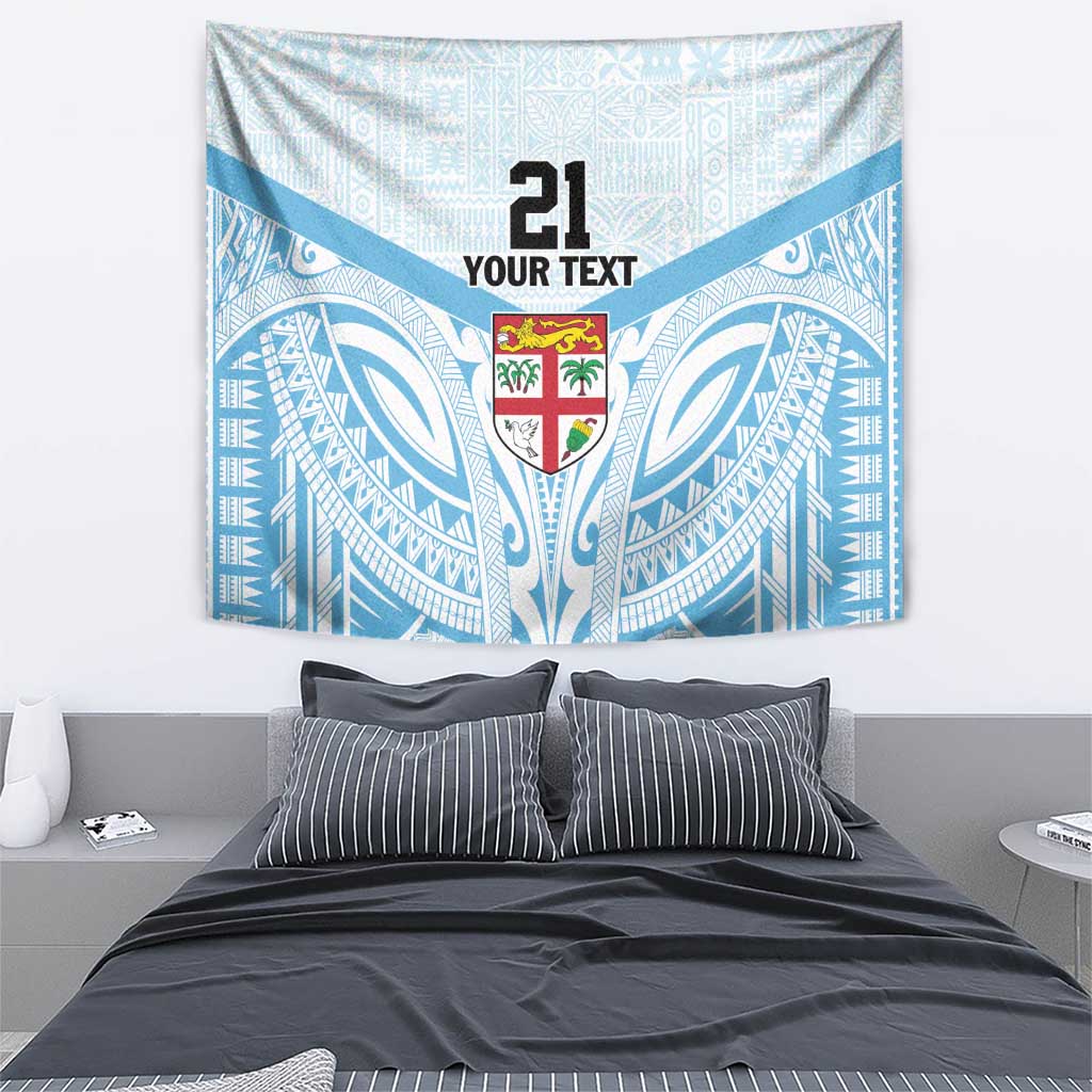 Fiji Football Custom Tapestry Bula Boys Go Champions