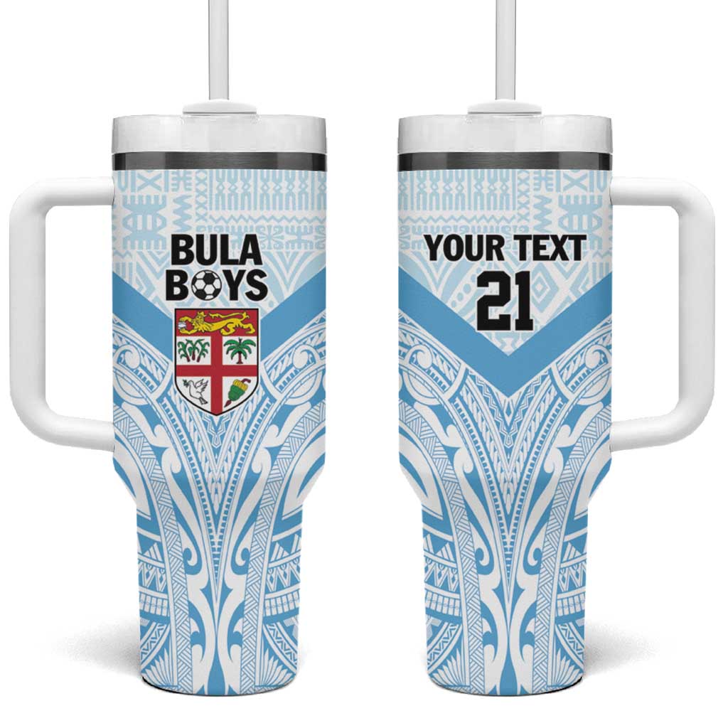 Fiji Football Custom Tumbler With Handle Bula Boys Go Champions