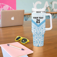Fiji Football Custom Tumbler With Handle Bula Boys Go Champions
