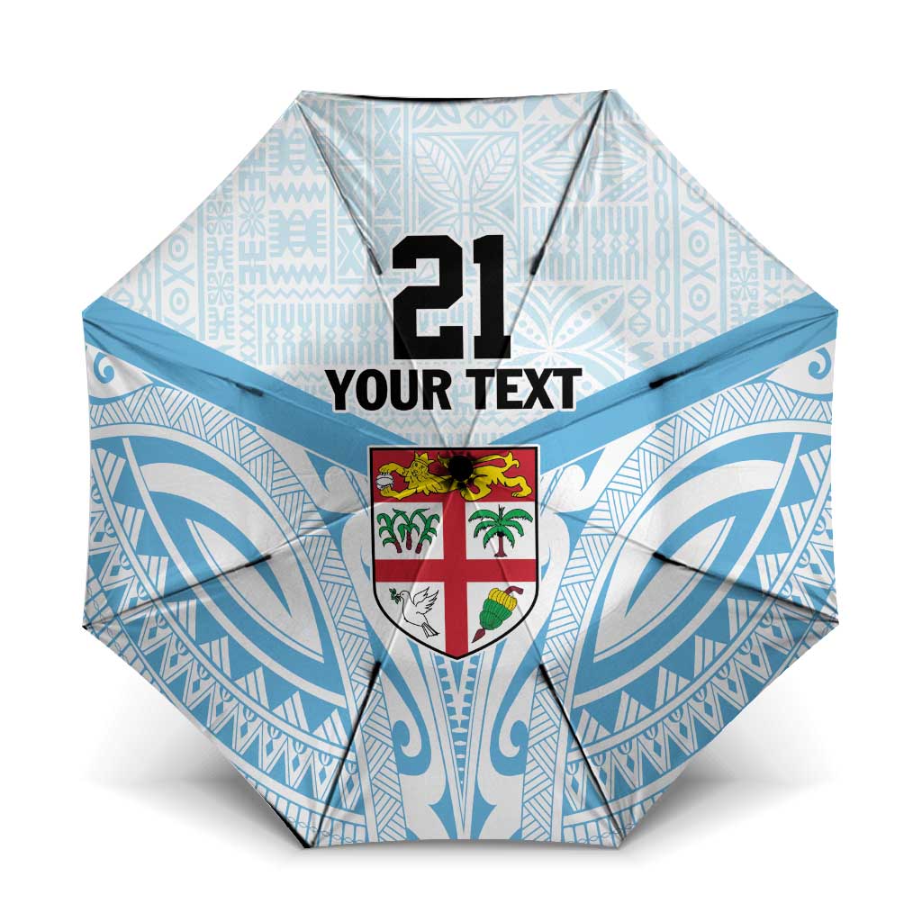 Fiji Football Custom Umbrella Bula Boys Go Champions - Polynesian Pride