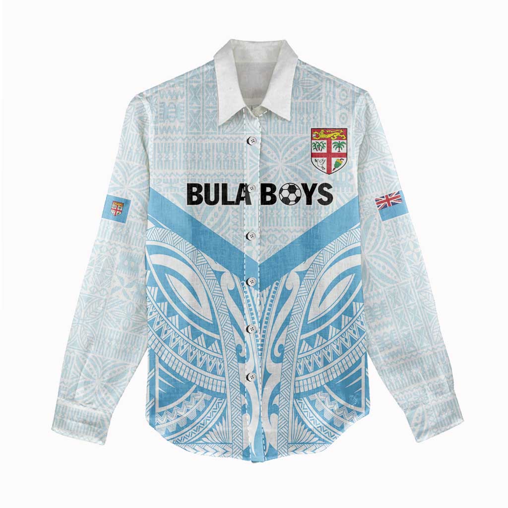 Fiji Football Custom Women Casual Shirt Bula Boys Go Champions