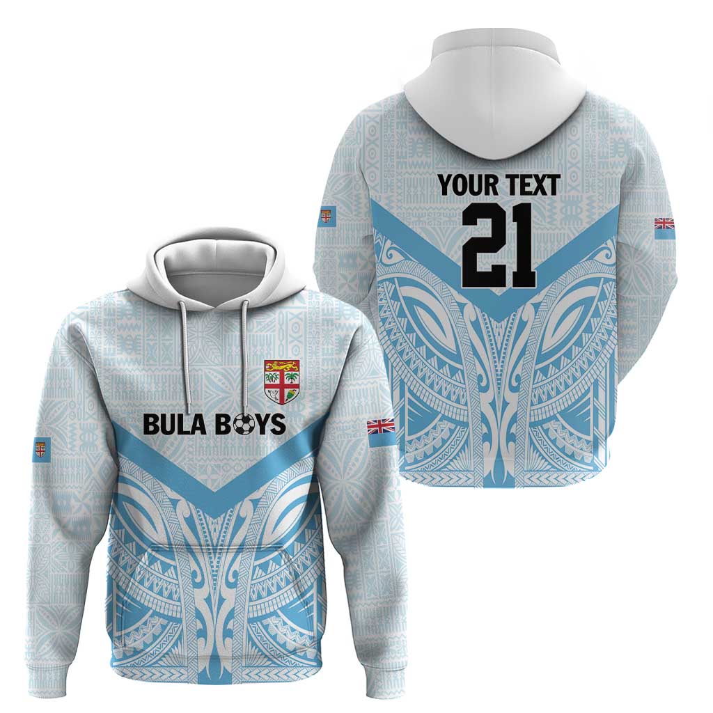 Fiji Football Custom Zip Hoodie Bula Boys Go Champions