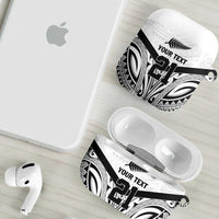 New Zealand Football Custom AirPods Case All White Fern Go Champions - Polynesian Pride