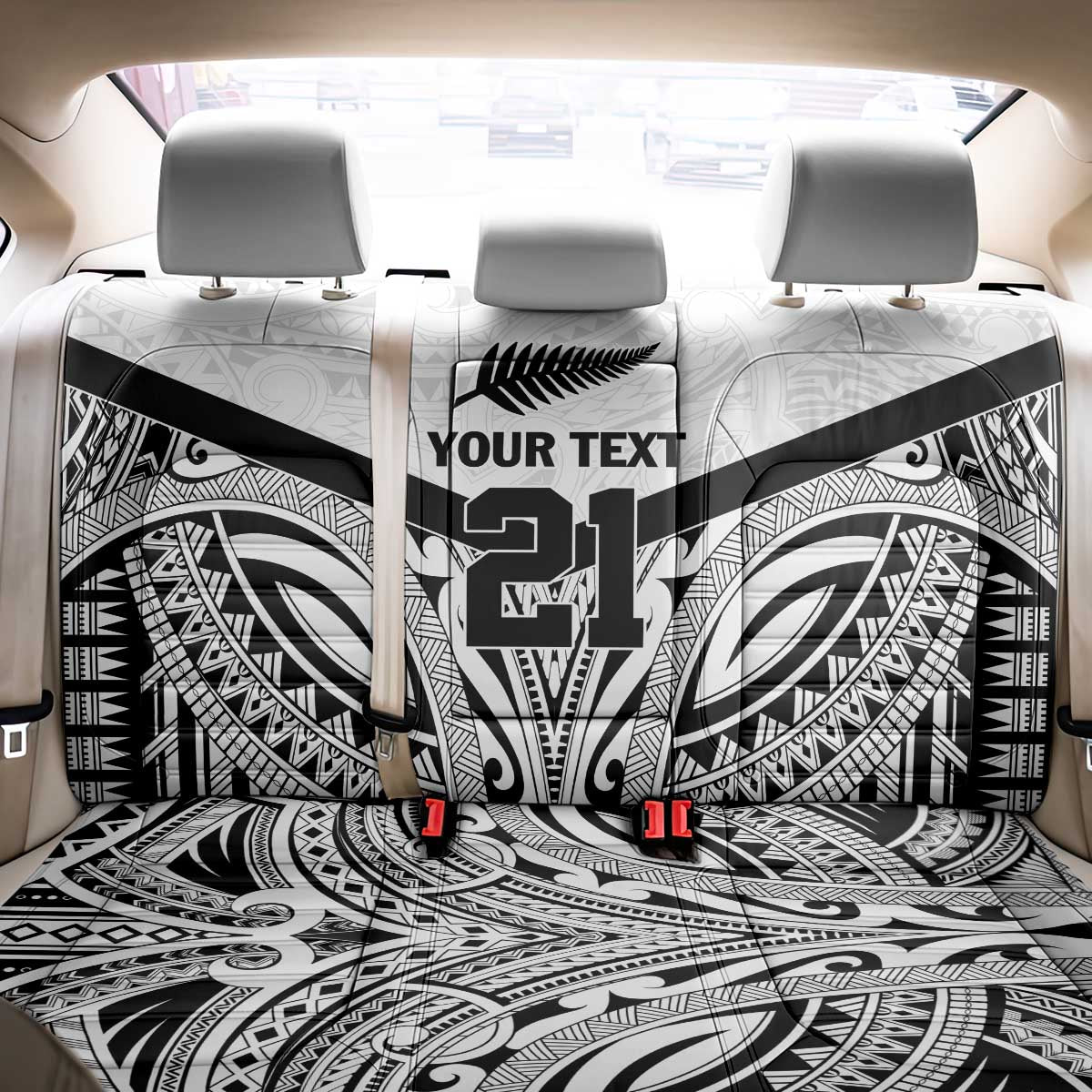 New Zealand Football Custom Back Car Seat Cover All White Fern Go Champions