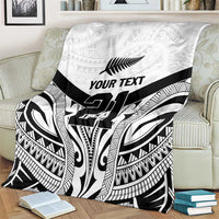New Zealand Football Custom Blanket All White Fern Go Champions