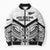 New Zealand Football Custom Bomber Puffer Jacket All White Fern Go Champions - Polynesian Pride