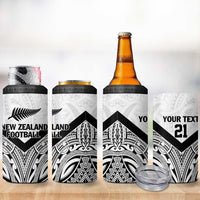 New Zealand Football Custom 4 in 1 Can Cooler Tumbler All White Fern Go Champions