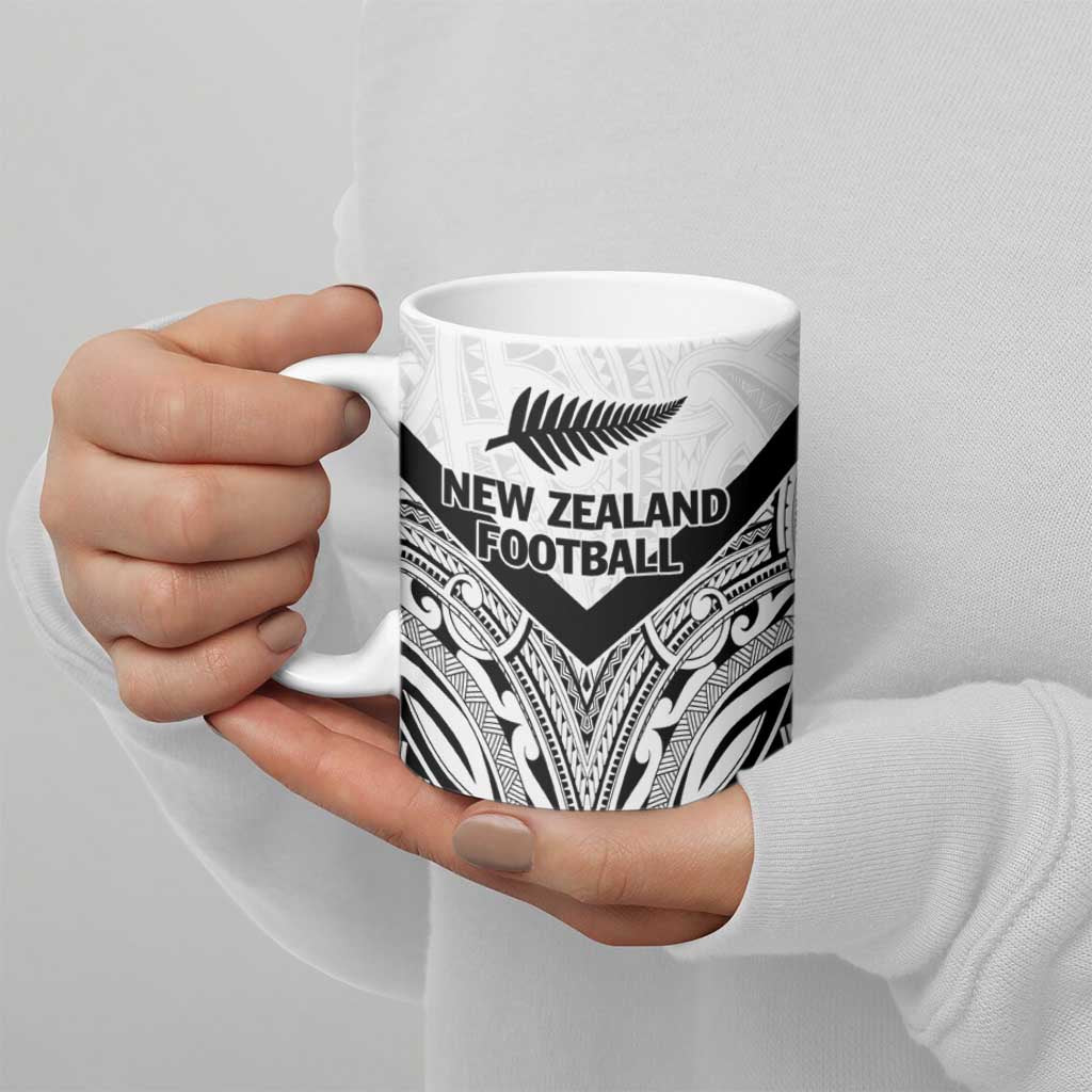 New Zealand Football Custom Ceramic Mug All White Fern Go Champions - Polynesian Pride