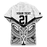New Zealand Football Custom Family Matching Tank Maxi Dress and Hawaiian Shirt All White Fern Go Champions LT9 - Polynesian Pride