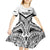 New Zealand Football Custom Kid Short Sleeve Dress All White Fern Go Champions