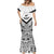 New Zealand Football Custom Mermaid Dress All White Fern Go Champions