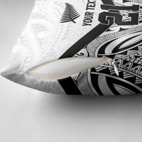 New Zealand Football Custom Pillow Cover All White Fern Go Champions - Polynesian Pride