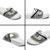 New Zealand Football Custom Slide Sandals All White Fern Go Champions - Polynesian Pride