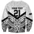 New Zealand Football Custom Sweatshirt All White Fern Go Champions