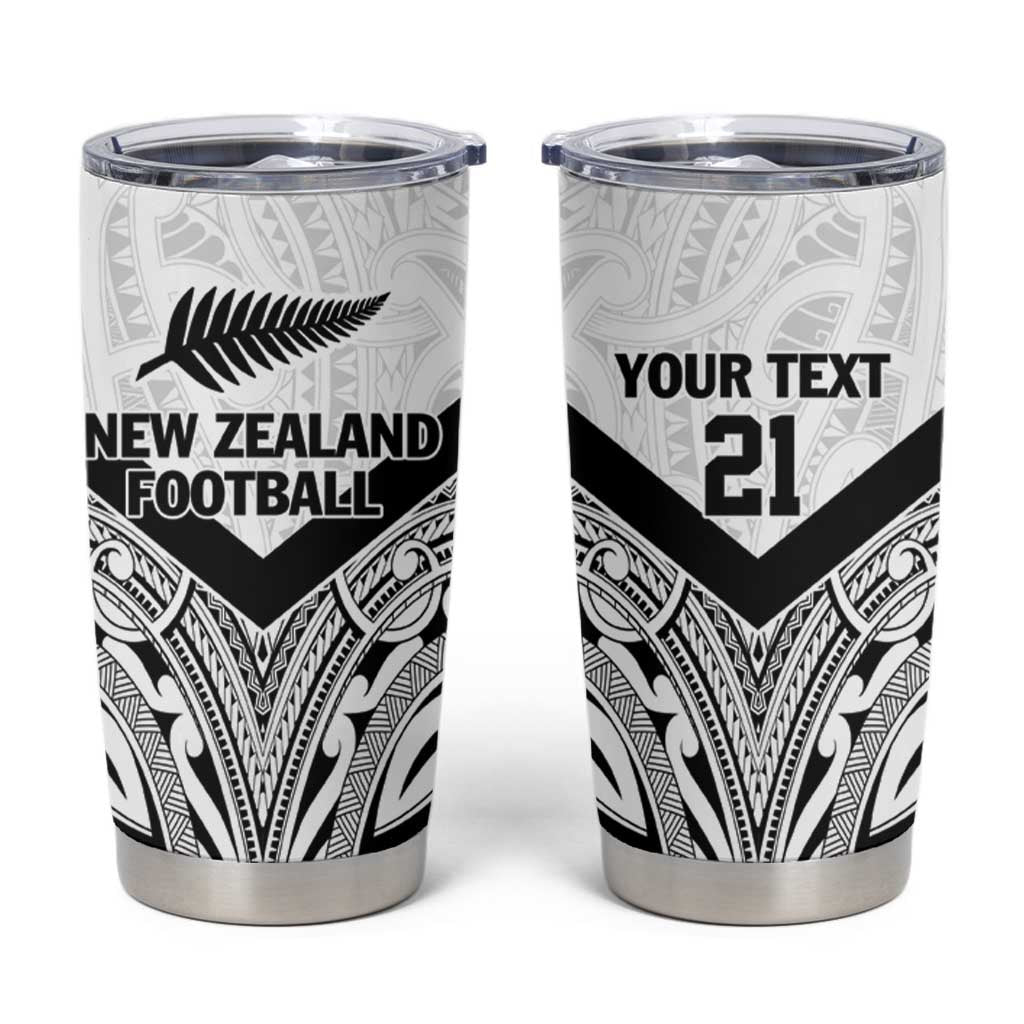 New Zealand Football Custom Tumbler Cup All White Fern Go Champions