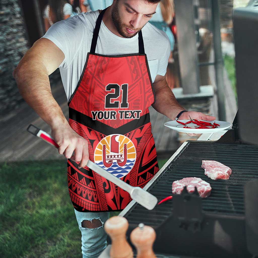 Tahiti Football Custom Apron Toa Aito Go Champions - Polynesian Pride
