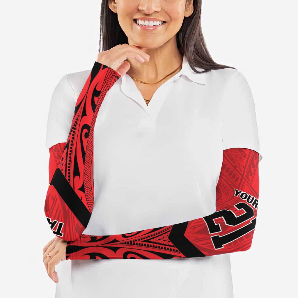 Tahiti Football Custom Arm Sleeves Toa Aito Go Champions - Polynesian Pride