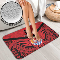 Tahiti Football Custom Bathroom Set Toa Aito Go Champions - Polynesian Pride