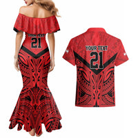 Tahiti Football Custom Couples Matching Mermaid Dress and Hawaiian Shirt Toa Aito Go Champions