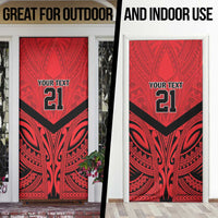 Tahiti Football Custom Door Cover Toa Aito Go Champions - Polynesian Pride