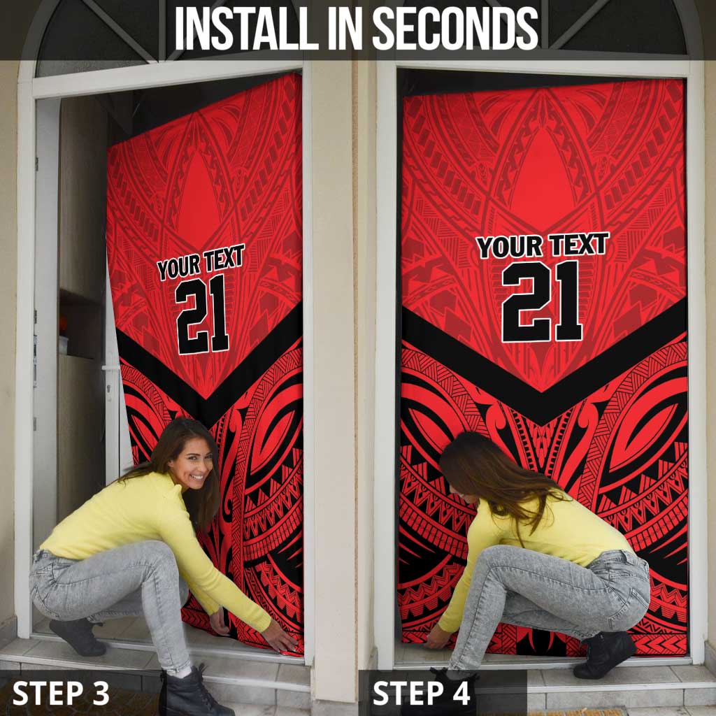 Tahiti Football Custom Door Cover Toa Aito Go Champions - Polynesian Pride