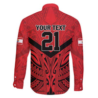 Tahiti Football Custom Family Matching Off The Shoulder Long Sleeve Dress and Hawaiian Shirt Toa Aito Go Champions LT9 - Polynesian Pride